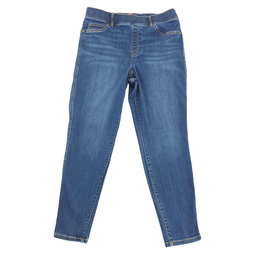 Spanx Jeans Womens XL Blue Medium Wash High Rise Pull On Jeggings‎ Stretch Denim
